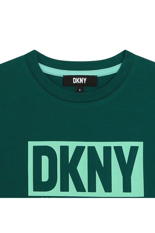 Biologisch Katoenen T-shirt - Groen - DKNY