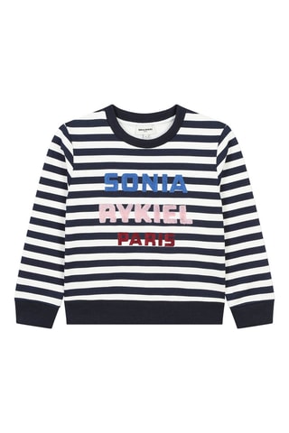 Sweat - Azul-noite e branco - Sonia rykiel