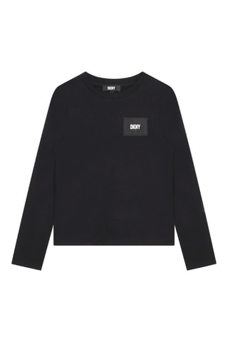 T-shirt em algodão biológico - Preto - DKNY