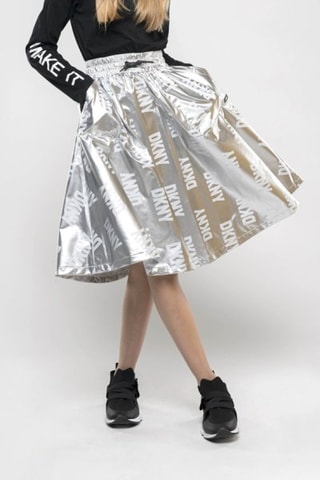 Saia midi - Prateado - DKNY