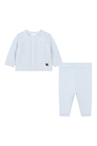 Biologisch Katoenen en Wollen Vest en Broek - Hemelsblauw - Carrément Beau