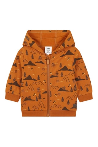 Biologisch Katoenen Sweater Met Capuchon en Joggingbroek - Oranje - Carrément Beau