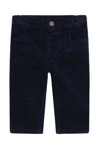 Velours Broek - Donkerblauw - Carrément Beau