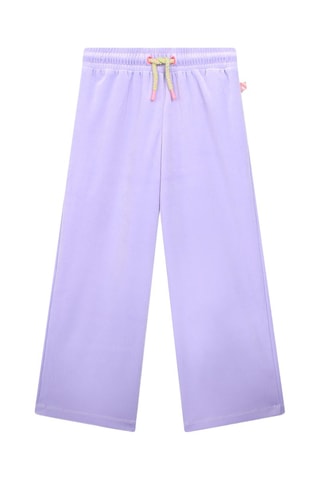 Wijde Velours Broek - Lichtpaars