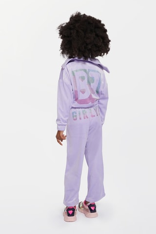 Wijde Velours Broek - Lichtpaars