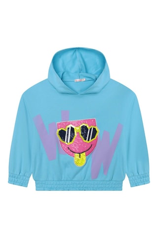 Sweat com capuz - Turquesa