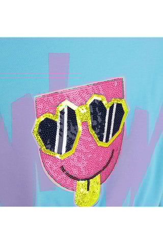 Sweat com capuz - Turquesa