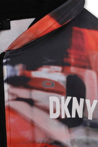 Sweat com capuz - Preto e vermelho - DKNY
