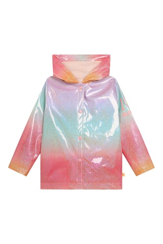 Impermeável com capuz - Rosa e azul