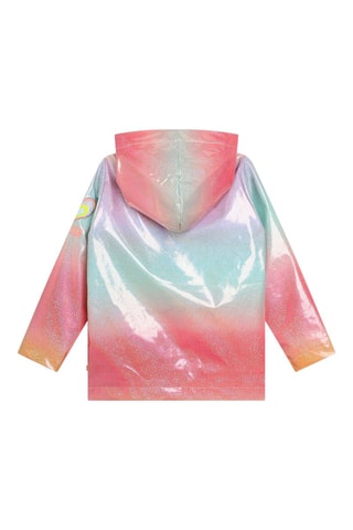 Impermeável com capuz - Rosa e azul