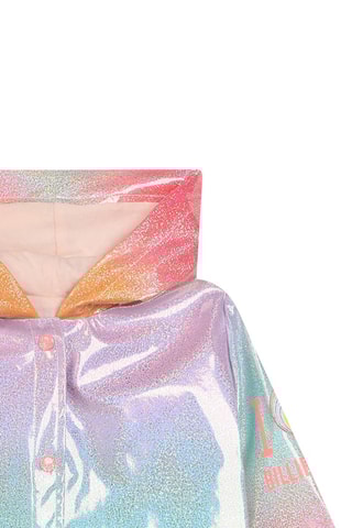 Impermeável com capuz - Rosa e azul
