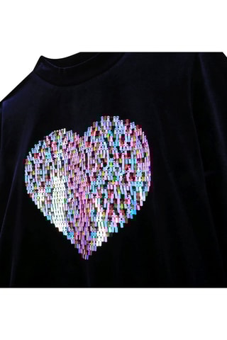 Vestido em veludo - Preto