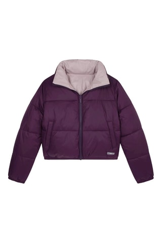 Blusão reversível com capuz - Rosa e violeta - DKNY