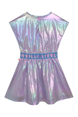 Jurk Zilverkleurig en Turquoise - Billieblush