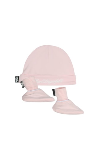 Biologisch Katoenen Muts en Pantoffels - Roze