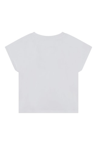 T-shirt de algodão biológico - Branco - DKNY