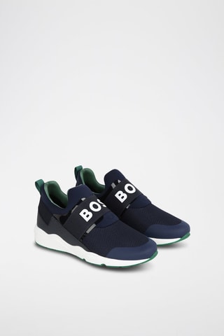 Sapatilhas em couro - Azul-marinho  - Boss