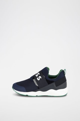 Sapatilhas em couro - Azul-marinho  - Boss