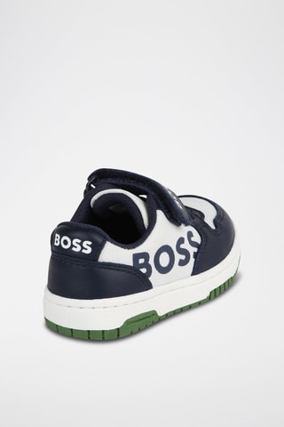 Sapatilhas em couro - Azul-marinho - Boss