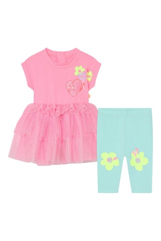 Vestido e leggings - Rosa