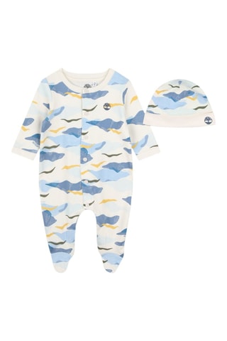 Biologisch Katoenen Pyjama en Muts - Ivoorkleurig - Timberland