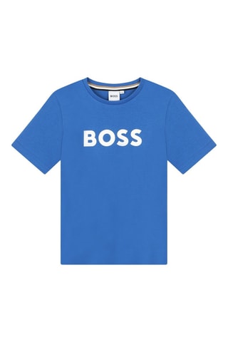 T-shirt - Blauw - Boss