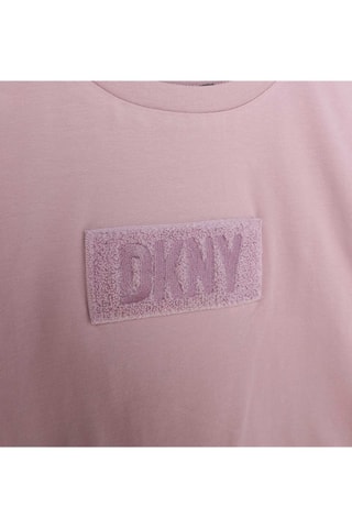 T-shirt em algodão biológico - Rosa - DKNY