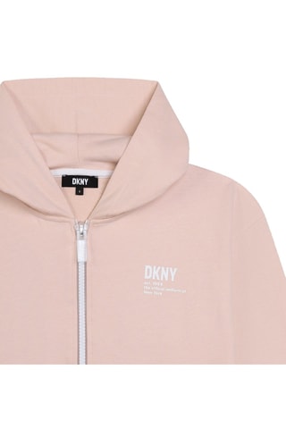 Sweat com capuz - Rosa - DKNY