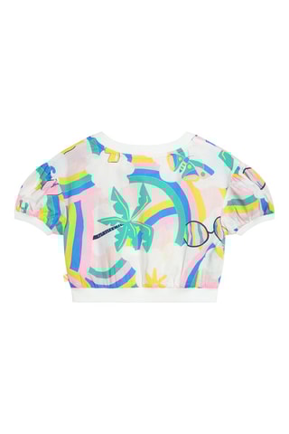 Camiseta - Blanco y rosa