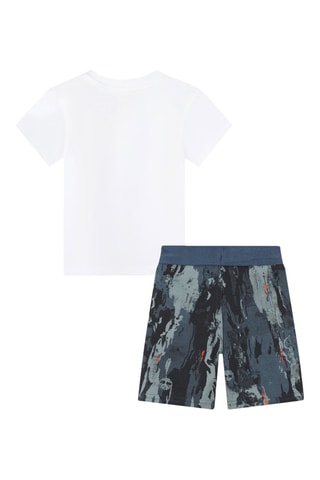 Camiseta y short tie-dye - Blanco y azul cobalto - Timberland