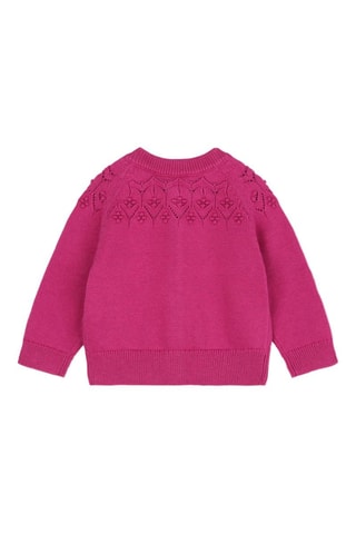 Cárdigan de algodón orgánico - Rosa - Carrément Beau