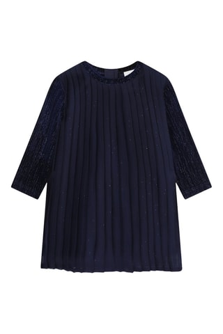 Vestido plisado - Azul oscuro - Carrément Beau