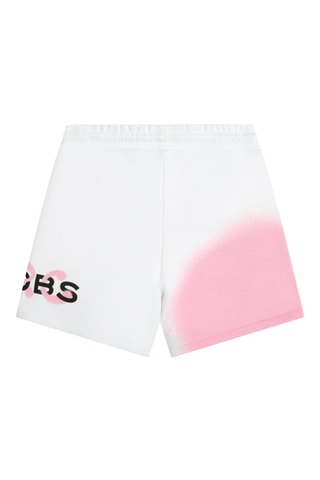 Short de algodón orgánico - Blanco y rosa - Marc jacobs