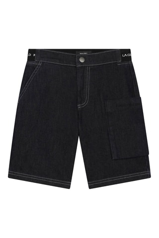 Bermudas vaqueras - Negro