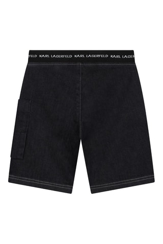 Bermudas vaqueras - Negro