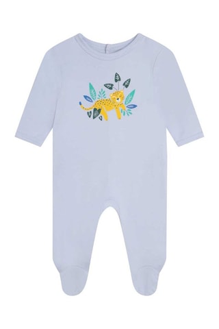 Pelele de algodón orgánico - Celeste - Carrément Beau