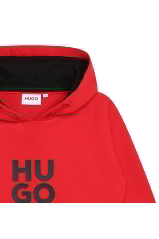 Sudadera de algodón orgánico - Rojo - Hugo