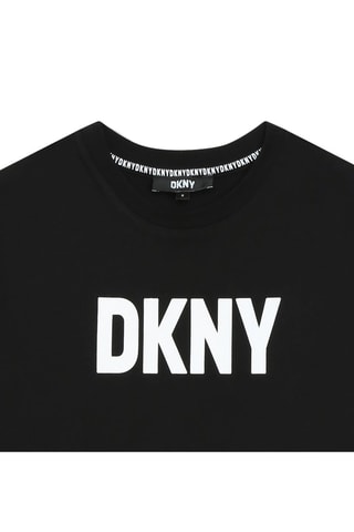 T-shirt in cotone bio - Nero - DKNY