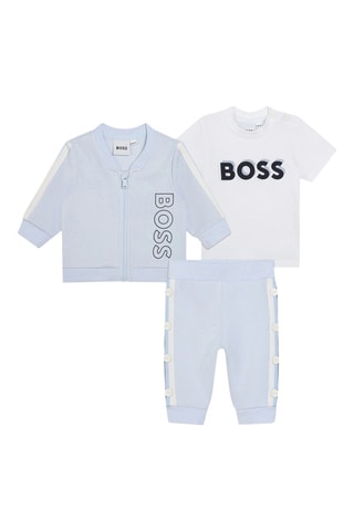 Conjunto de 3 piezas - Celeste y blanco - Boss