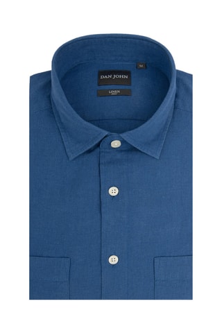 Camisa de lino - Azul marino