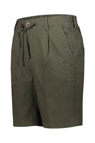 Linnen Bermuda - Kaki