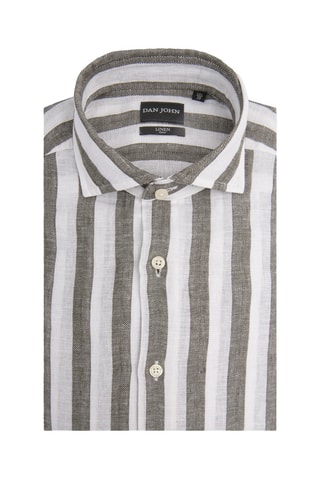 Camisa de lino - Verde oscuro