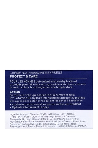Crème nourrissante express Protect & Care - 50 ml