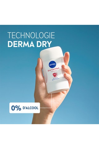 Déodorant stick dry comfort Nivea 72 h double protection - Peaux sensibles - 50 ml
