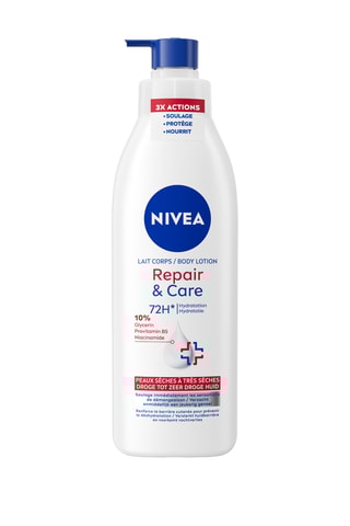 Lait corps repair & care Nivea - Peaux sèches à très sèches - 250 ml