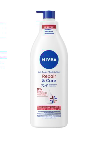 Lait corps repair & care Nivea - Peaux sèches à très sèches - 400 ml