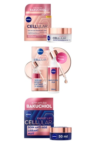 Soin de jour, sérum 3 zones et soin de nuit Cellular Expert Lift - 50, 30 et 50 ml