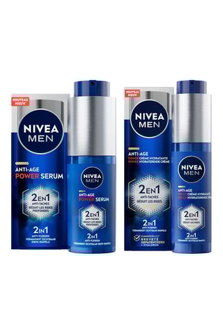 Crème hydratante et sérum 2-en-1 Anti-Age Power - 50 et 30 ml