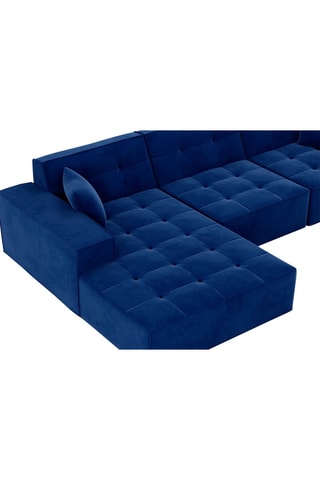 Canapé d'angle gauche Hedera Bleu foncé