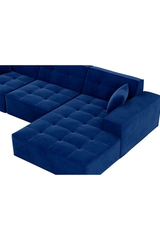 Canapé d'angle droit Hedera Bleu foncé